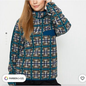 NWT Patagonia Lightweight Synch Snap-T Fleece Pullover Women Sz:XS Snow Beam
